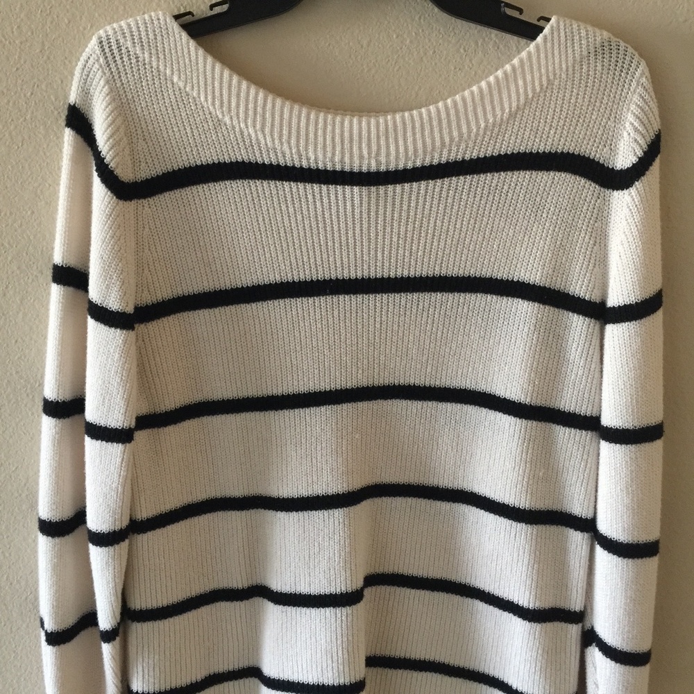women's cozy banana republic striped sweater